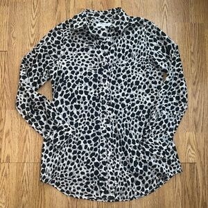 Foxcroft Button Down Cheetah Shirt